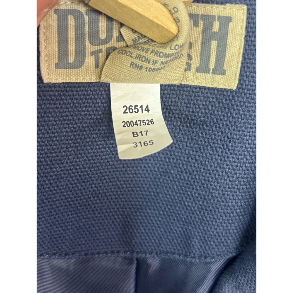 Duluth Trading XLT 50L Navy Blue Presentation‎ Jacket Blazer Canvas Cotton Work